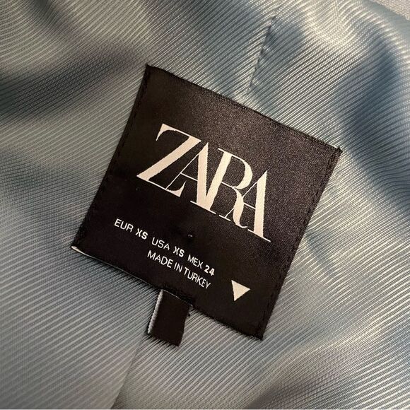 Zara Slate Grey Single Button Blazer Size XS - Picture 8 of 8